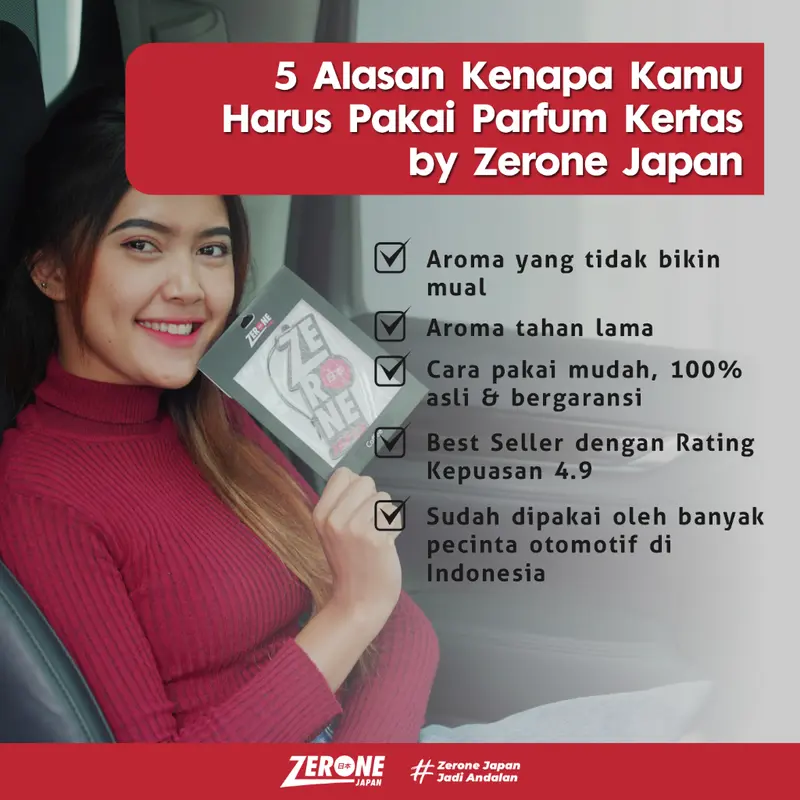 ZERONE Parfum Mobil - Tahan Lama Recommended Mewah Gantung Wangi Anti Mual Segar Banyak Aroma 1