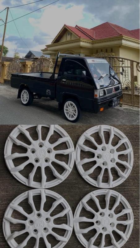 1biji Wheldop pick up ring 17 baut roda 5 L300, Granmax , New carry bahan plastik lentur