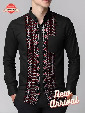 Angelaco | Kemeja Batik Batak Lengan Panjang Pria | Batik Motif Ulos Batak SE3 xxl.m l 2