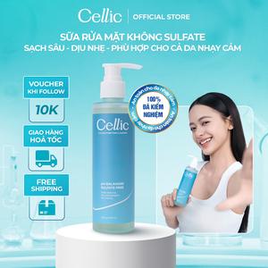 Sữa Rửa Mặt Cellic C-Glow Purifying Cleanser 200ml không bọt, sạch sâu, sạch bã nhờn dành cho mọi loại da