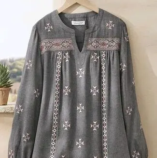 Blus Kemeja Wanita Premium Fashion Week Cantik Panjang Atasan Casual Katun Baju Remaja Top Dewasa Shakila Oversize 4