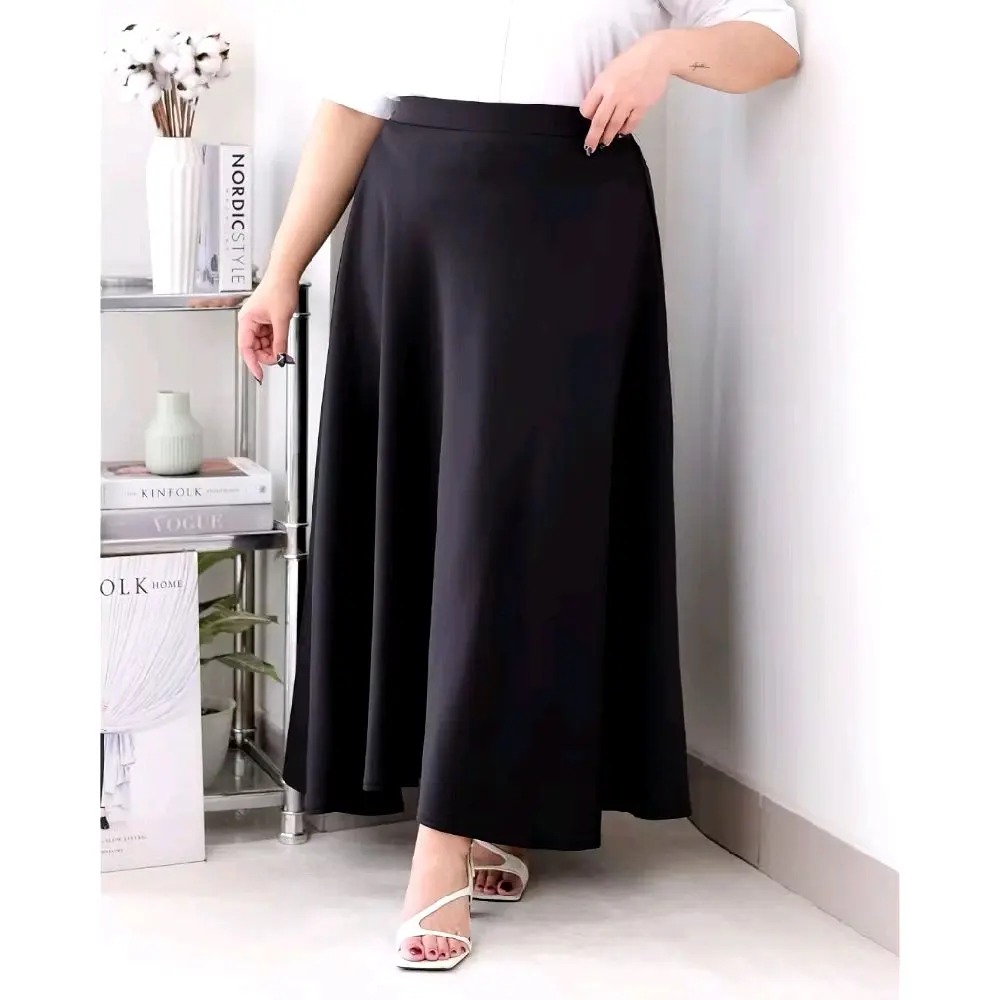 Rok A-Line Bawahan Scuba JUMBO XXL / Rok Scuba Premium Flare Skirt