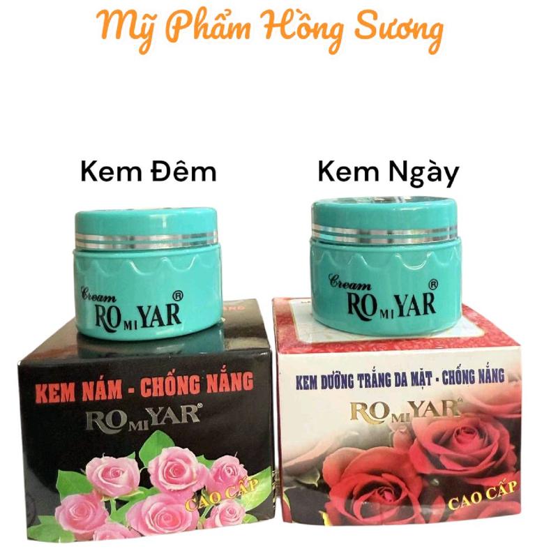 Combo 1 Hộp Kem Nám Romiyar 11g và 1 Hộp Kem Dưỡng Da Mặt Romiyar 11g. Hỗ trợ da nám tàn nhang và dưỡng da mặt
