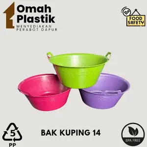 BAK KUPING 14 - BAK KUPING SERBAGUNA - EMBER KUPING/BAK CUCI BAHAN PLASTIK TEBAL - BASKOM KUPING BANCAAN