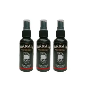 Bara's Pomade Spray | Aroma Strawberry |Semprot Cair Hair Liquid | Minyak Rambut |Ketombe | penumbuh rambut |styling rambut Sisir Perawatan Rontok Kering