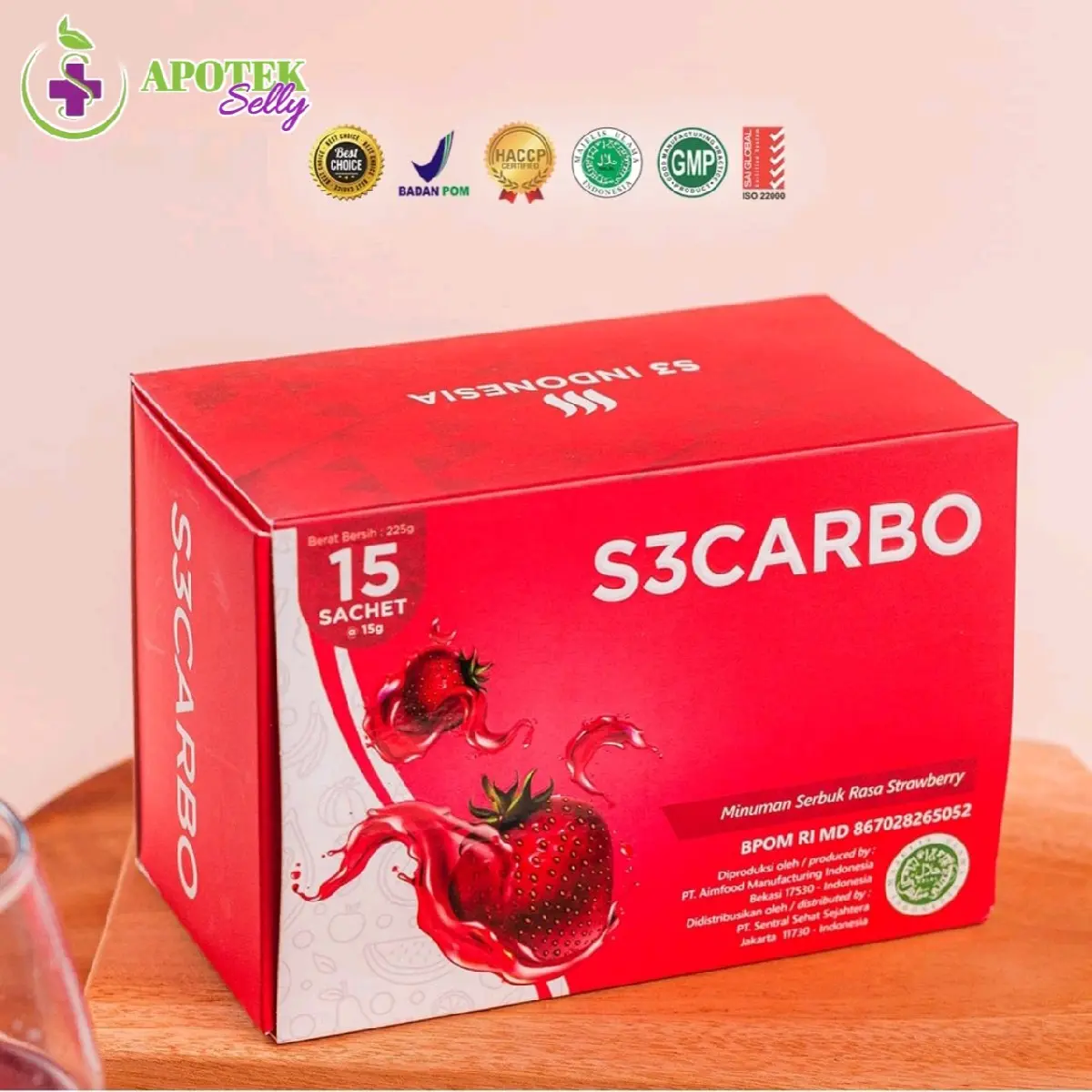 S3 CARBO ORIGINAL S3CARBO 1 BOX ISI 15 SACHET