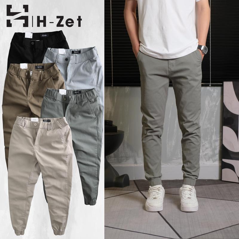 Quần jogger kaki nam H-ZET vải kaki cotton mềm mịn lưng thun co giãn tiện lợi - JGKK02