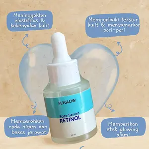 FLYGLOW Retinol Serum – Bikin Kulit Halus, Glowing, Hilangkan Kerutan & Flek Hitam