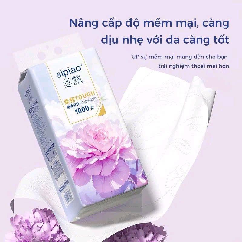 Thùng 10 bịch giấy ăn rút treo tường SIPAO 4 lớp siêu tiết kiệm(TẶNG THÊM 3 MÓC TREO)