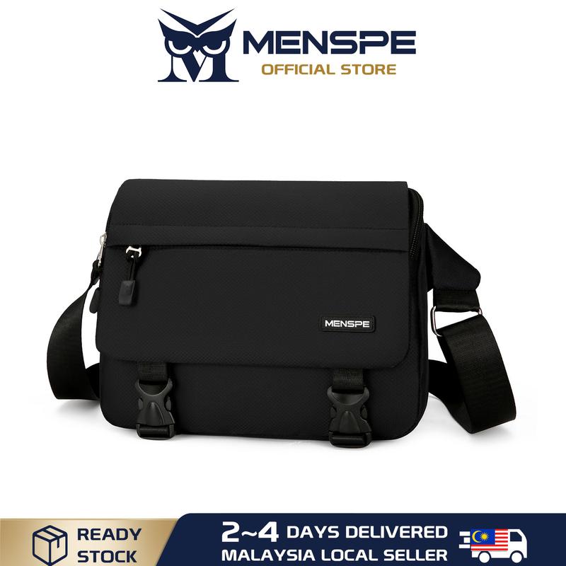 MENSPE Men Fashion Shoulder Bags Sling Chest Bag Cross Body Bags Messenger Bag Waterproof Cross Body Bag Large Capacity Sling Bags Simple Casual Sport Street Bag Student Teenager Bag