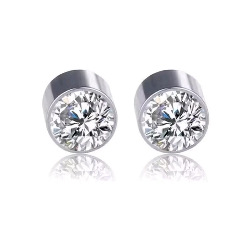 ANTING TEMPEL ANTING MAGNET KOREA PRMTA SILVER KEREN Earrings Stainless Titanium anting  magnet pria 0
