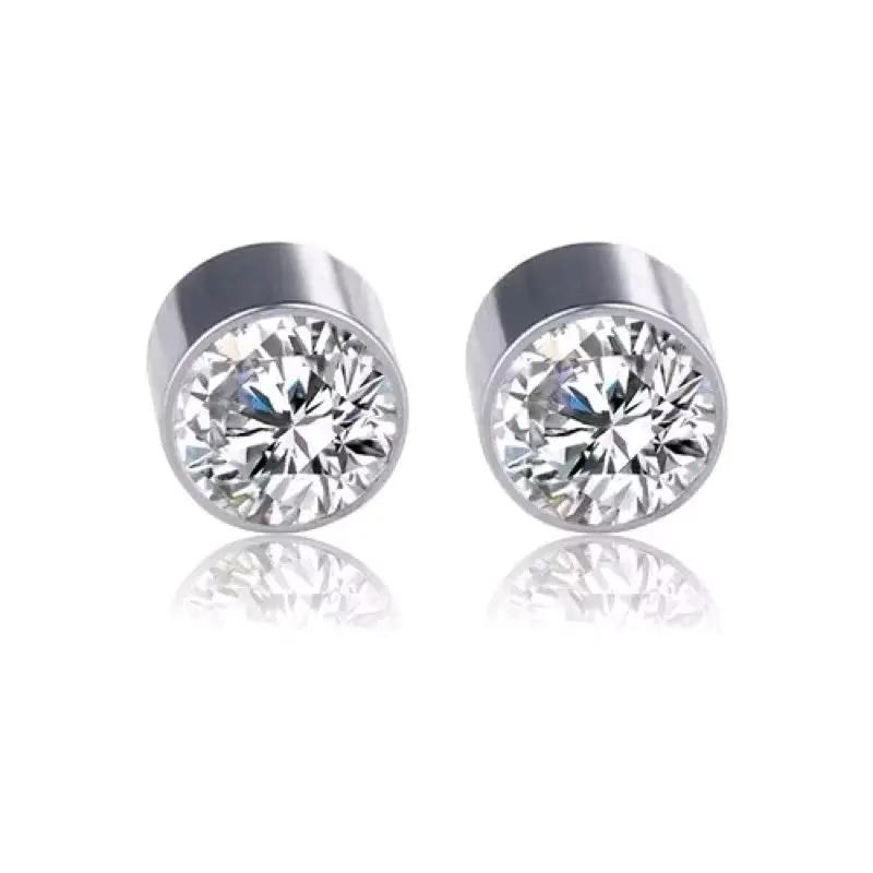ANTING TEMPEL ANTING MAGNET KOREA PRMTA SILVER KEREN Earrings Stainless Titanium anting  magnet pria 0