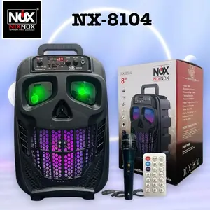 Speaker Bluetooth Karaoke Nixnox Nx-8104 Free Microphone Speaker 8inc Speaker Fullbass Speaker Portable