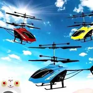Mainan Anak Helikopter Terbang Sensor Tangan kontrol Remote Control LED Hadiah Toys