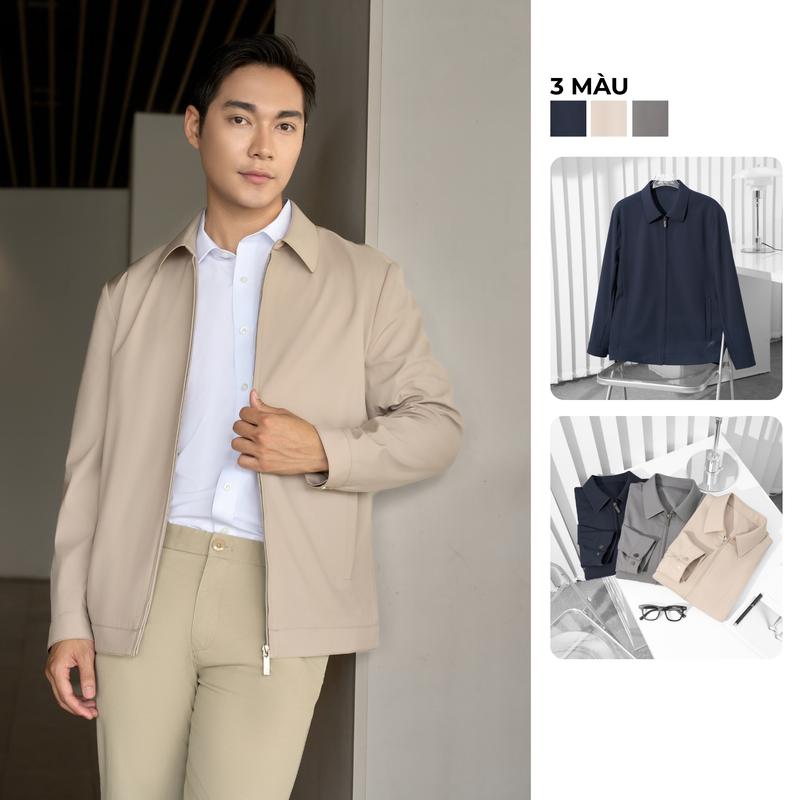 [Độc Quyền Online] Áo Khoác Nam Minh Đức 2 Lớp Cổ Bẻ Vải Cao cấpCản Gió Chống Nắng Túi Kéo Khóa Form Chuẩn Thanh Lịch