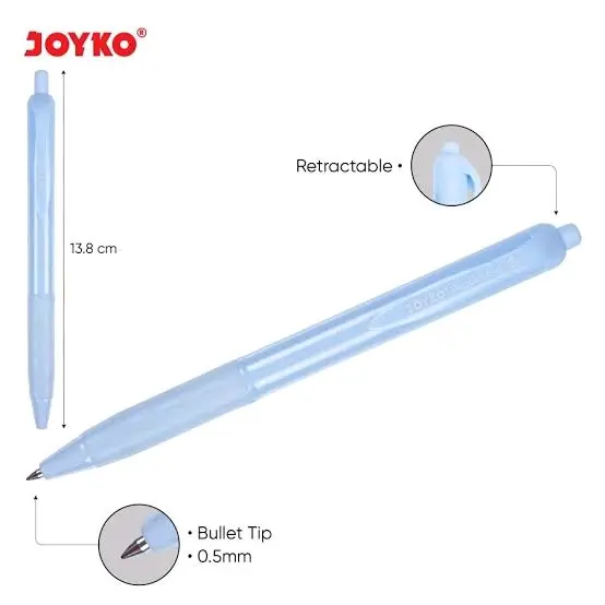 Pulpen/Paspen Gel/ Pen /Bollpoint Joyko GP-337 Stationery Bolpen /pcs Hitam Tinta 2