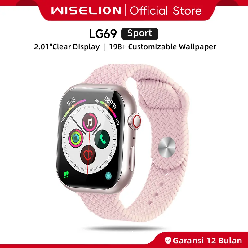WISELION Bluetooth Smartwatch LG69 Pro Max NFC Support Sport