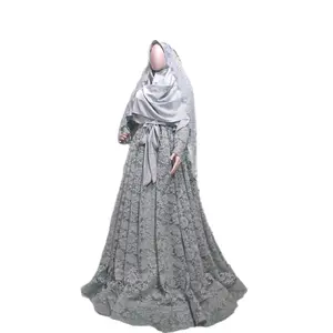 Couple Gaun Jas Pasangan Busana Pengantin Couple Baju Pernikahan Sarimbit Muslim Mewah Gamis Wanita Pesta Dress Lebaran