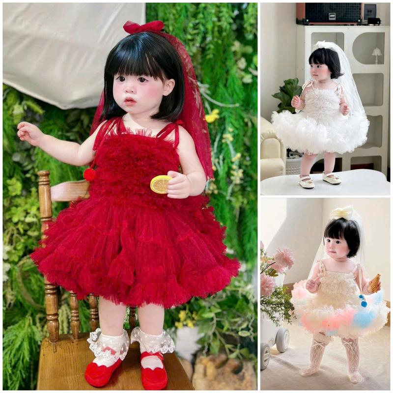   Form Nhỏ  Váy Tutu Sâu Chất Lưới Mềm 5-15 Kg,Váy Cho Bé Gái Đầy Tháng Sinh Nhật Dự Tiệc  Bé Cưng Store  