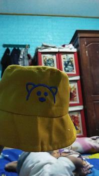 Product Review of TOPI ANAK BAYI 1 SAMPE 3 TAHUN TOPI BUCKET ANAK BERKUALITAS MOTIF BERUANG TERBARU Hitam Denim from R**i 0