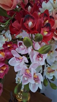 Product Review of Anggrek cymbidium artificial latek/Cimbidium Latek premium/1pcs Dekorasi Dekorasi from T**y 1