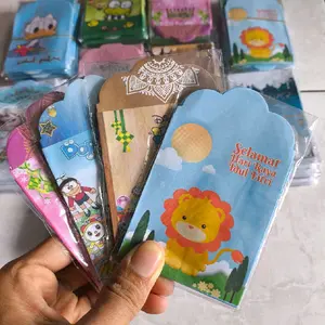 100pcs amplop lebaran ukuran medium bahan HVS (tidak gilap), Craft dan 3D