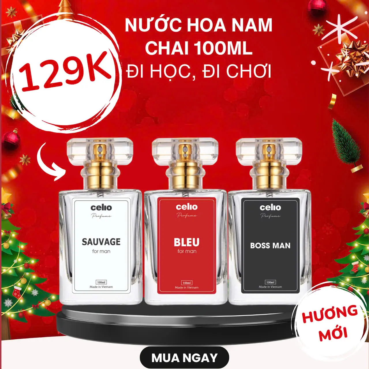 [ Độc Quyền Live Tream ] Nước Hoa Nam Celio Phóng Khoáng - Sang chảnh, Lịch Lãm, Quyến rũ, Nam tính đầy mê hoặc