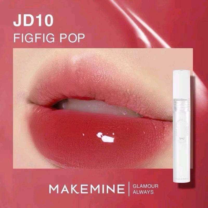 11_ TẶNG THÊM 2 SON TRONG LIVE SON BÓNG MAKEMINE JD010 JUICY BLUE 02 06 + GLASTING 03 lâu trôi mềm mịn mướt môi 2.5g