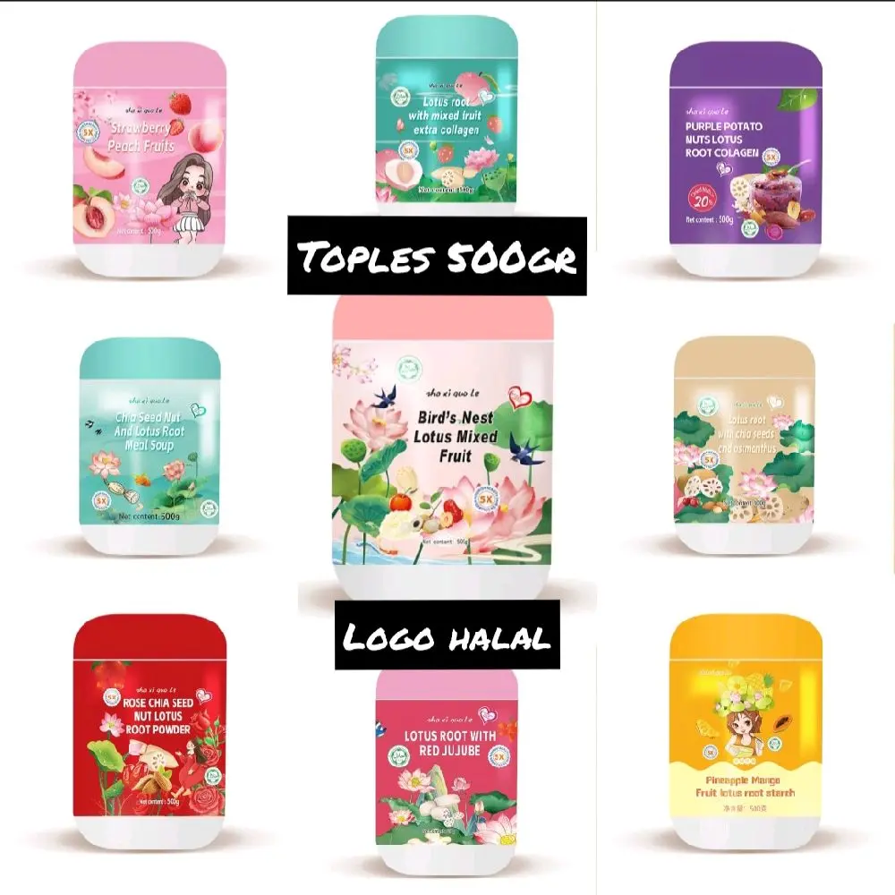 Bubuk teratai 2 Toples(random) 500gr
