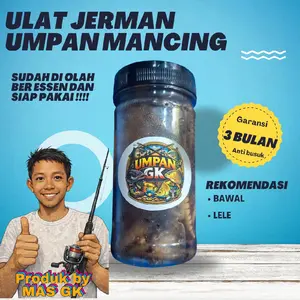 GK Fishing Umpan Mancing Bawal Ular Jerman Aroma DHA Vanili Susu Isi 200 ml Sudah Di Awetkan Ber Essen Siap Pakai Tahan Sampai 6 Bulan