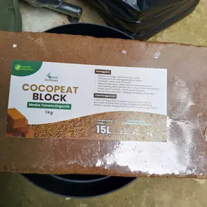 Cocopeat Block 1 kg - Media Tanam Praktis Sabut Kelapa Halus dan Ramah Lingkungan - Benih Seribuan