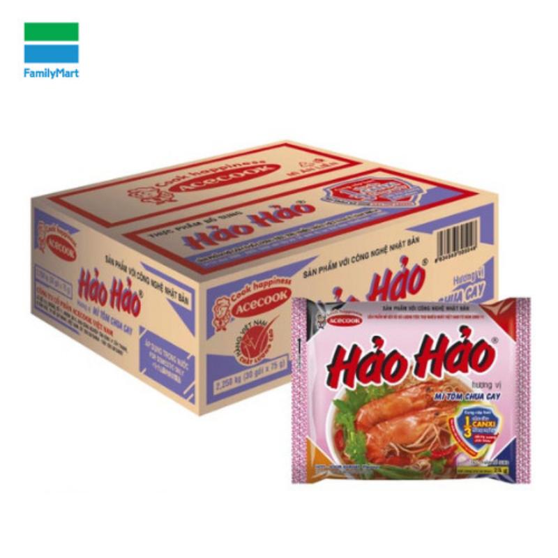 giảm sâu combo Thùng 30 Gói Mì Hảo Hảo Tôm Chua Cay