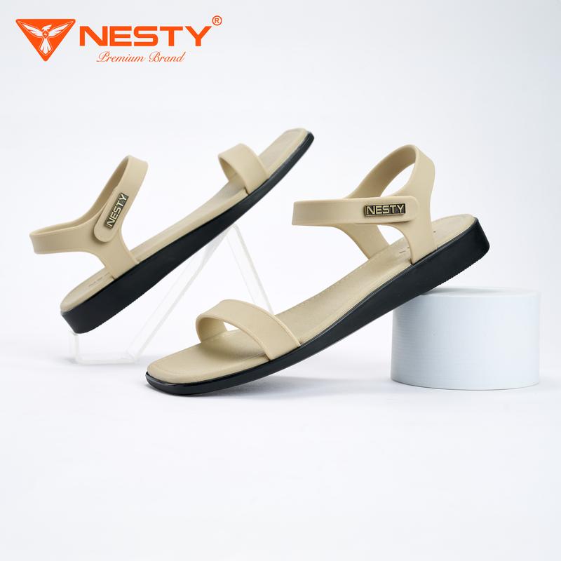   NE47  DÉP SANDAL ĐẾ BỆT KHÔNG THẤM NƯỚC NHÃN HIỆU NESTY  KO1  