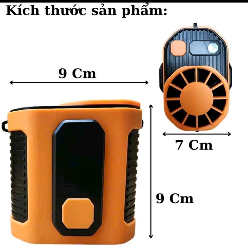 quạt đeo hông,thắt lưng kèm đèn pin 4