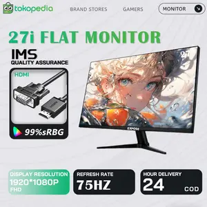 Expose Gaming/Office Monitor A27i 2026 Flat IPS FHD 1080P 75HZ Free HDMI+VGA Garansi 3 tahun