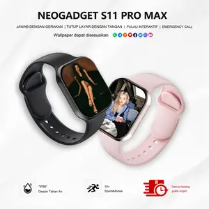 11 Pro Max 10 Pro Max Original Smart Watch 2.2" AMOLED Waterproof GPS NFC Bluetooth Call Wireless Charging Free Wallpaper