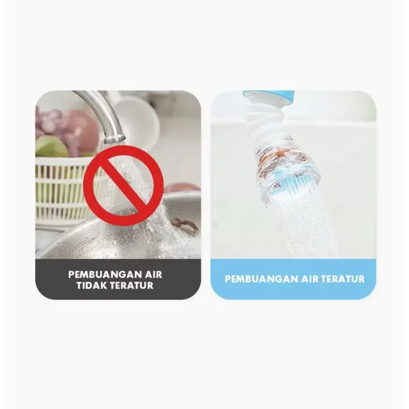SAMBUNGAN KRAN AIR / SARINGAN KRAN AIR / FILTER KRAN AIR FLEXIBLE FILTER AIR ANTI SPLASH 4 & 3 LAPIS 4