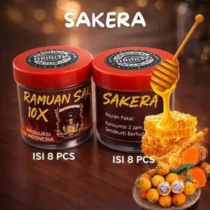 BELI 1 GRATIS 1 MADU BUBUK INSTAN ALAMI CAP SAKERA ISI 8+8 KAPSUL