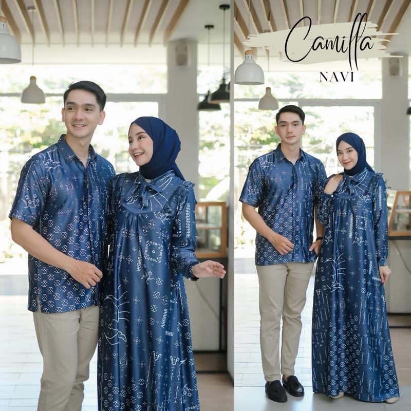 Baju Couple Sarimbit Keluarga Silk Premium Baju Muslim Couple Gamis Koko Ayah Ibu Anak Terbaru Family Set Baju Lebaran 2025 Couple Kondangan Keluarga Modern Kekinian 3