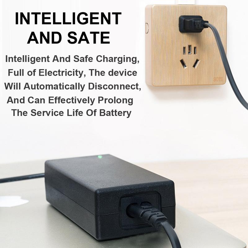 Product Introduction of Battery Charger 42V 2A Lithium Battery Charger Adapter(EU) 3Pin for Electric Scooter Hoverboard Balanced Wheel Cable Charging 20