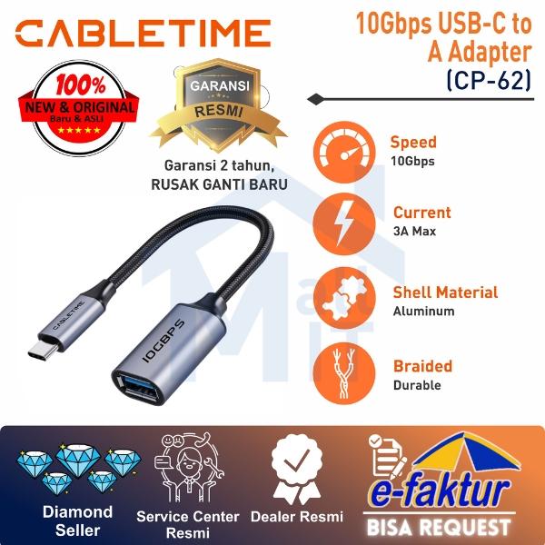 Gambar CABLETIME Kabel OTG Type-C to USB 3.2 Female Data Transfer CP62 dari Mall IT Medan Kota Medan Tokopedia