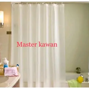 Shower Curtain 200 x 200 cm / Tiang Hordeng kamar mandi