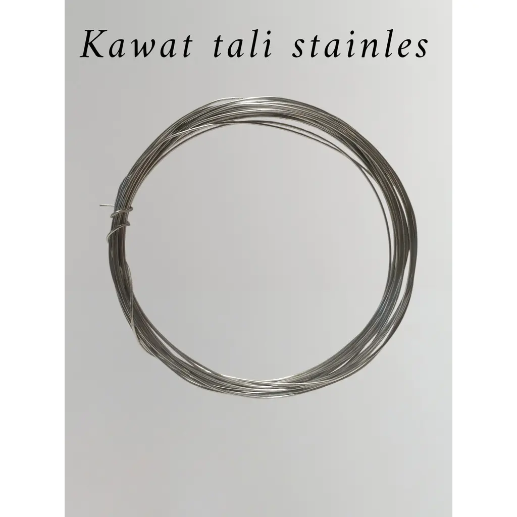 KAWAT STAINLES mudah tekuk size 0,2mm -2mm Panjang3/5/ 10 meter
