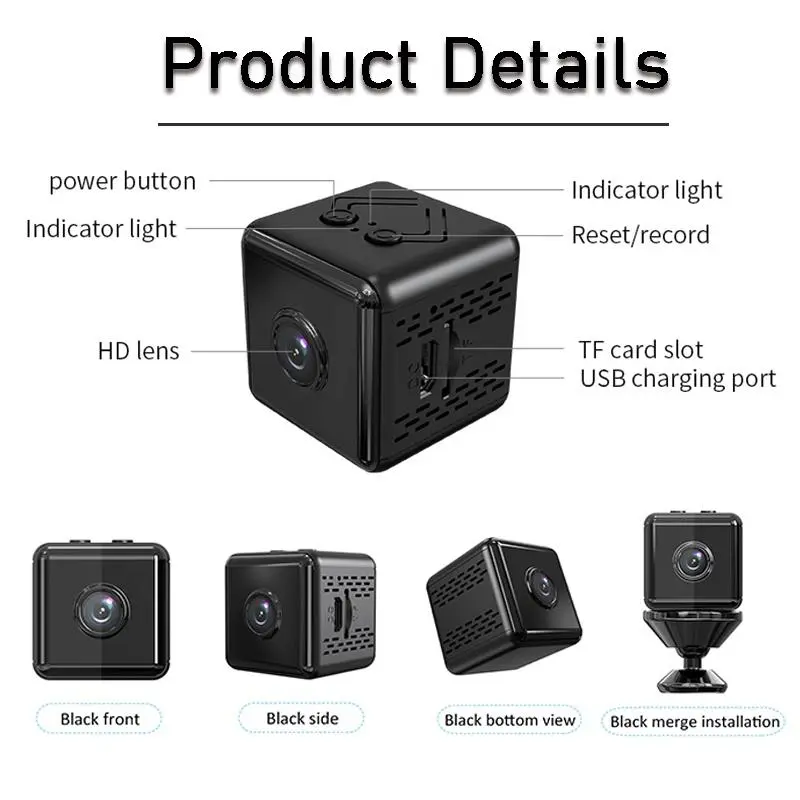 EYESEC CCTV Mini 1080P KAMERA CCTV Indoor WIFI CCTV Mini Magnetic dan ReChargeable Built in Battery CCTV Kamera Keamanan Bayi