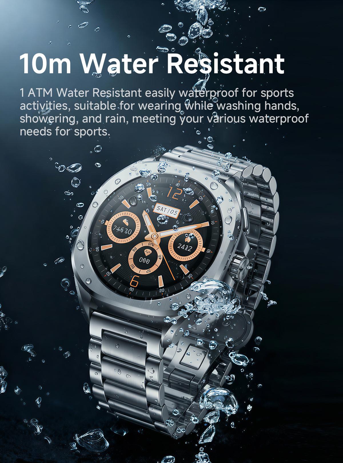 Aolon Cube AGPS Whatsapp Reply Jam Tangan Pintar Pria Layar AMOLED 1ATM Tahan Air 140 Mode Olahraga & Sensor Denyut Jantung Generasi Ketiga Smartwatch