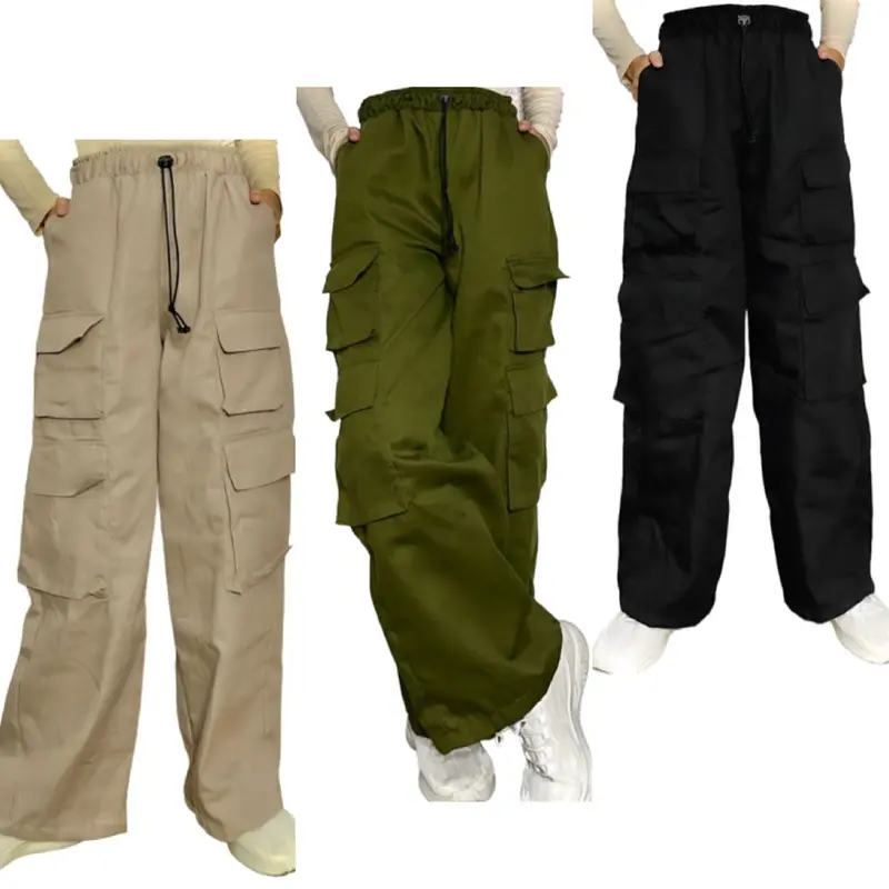 Vhela Cargo Pants - Celana Cargo Panjang Wanita - Celana Loose Cargo 0
