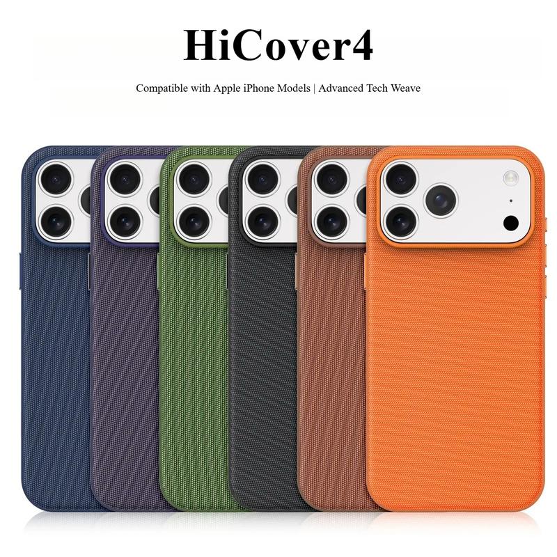 Ốp lưng điện thoại dệt nhiều màu, Tương thích iPhone 17, 16, 15, 14, 13, 12, 11 Pro Max, Vỏ silicone TPU, Chống rơi và bảo vệ ống kính