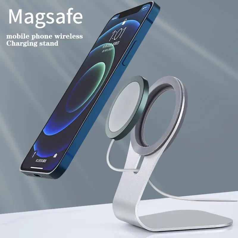 điện thoại di động Magsafe bộ sạc đứng từ tính điện thoại đứng nhôm giá đỡ hợp…