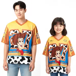 Yesmode Baju Jersey Anak DAN DEWASA WODY TOY STORY Bahan Dryfit Vintage ANAK UNISEX COWOK/CEWEK USIA 2- 10 TAHUN OVERSIZE