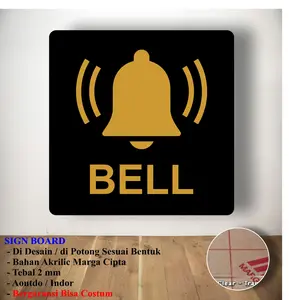 SIGN BOARD Bell Bahan Akrilik Indor Atau Outdor Acrylic
